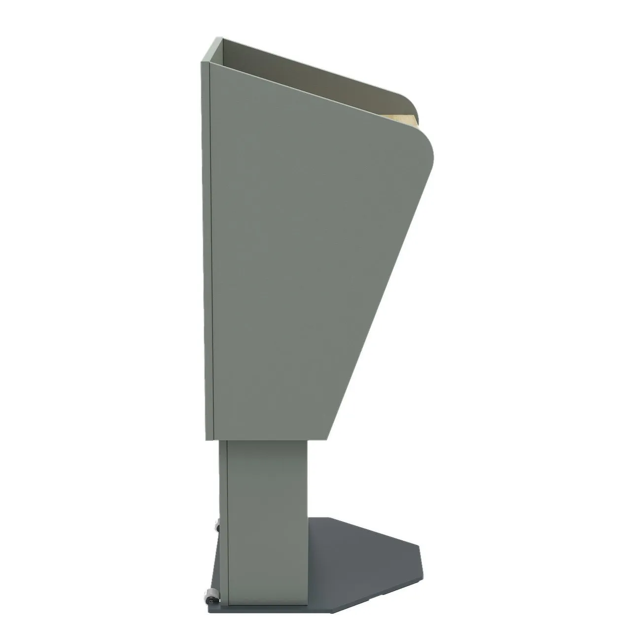 H.A.L. height adjustable lectern perfect for agile presentations and conference spaces