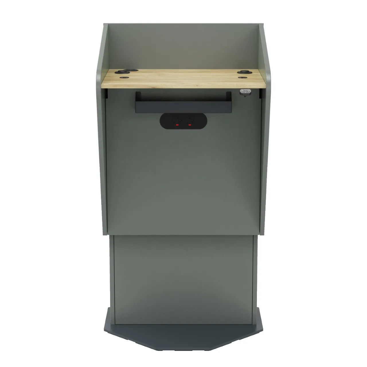 H.A.L. height adjustable lectern shown in MFC demonstrating wide range of available finishes