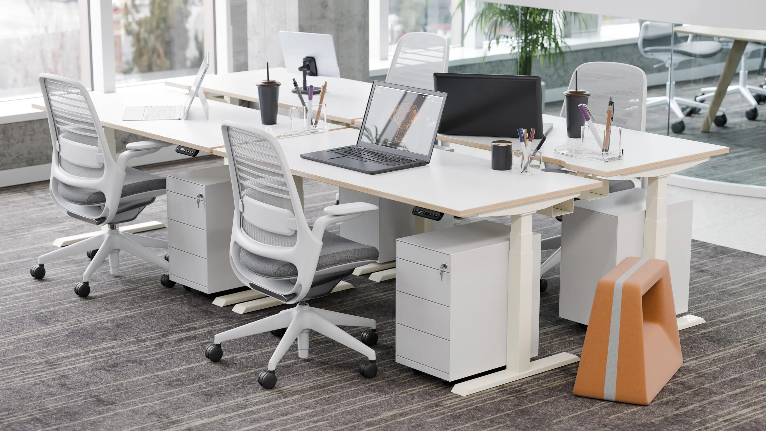 R!se electric sit-stand desk - height adjustable desk UK