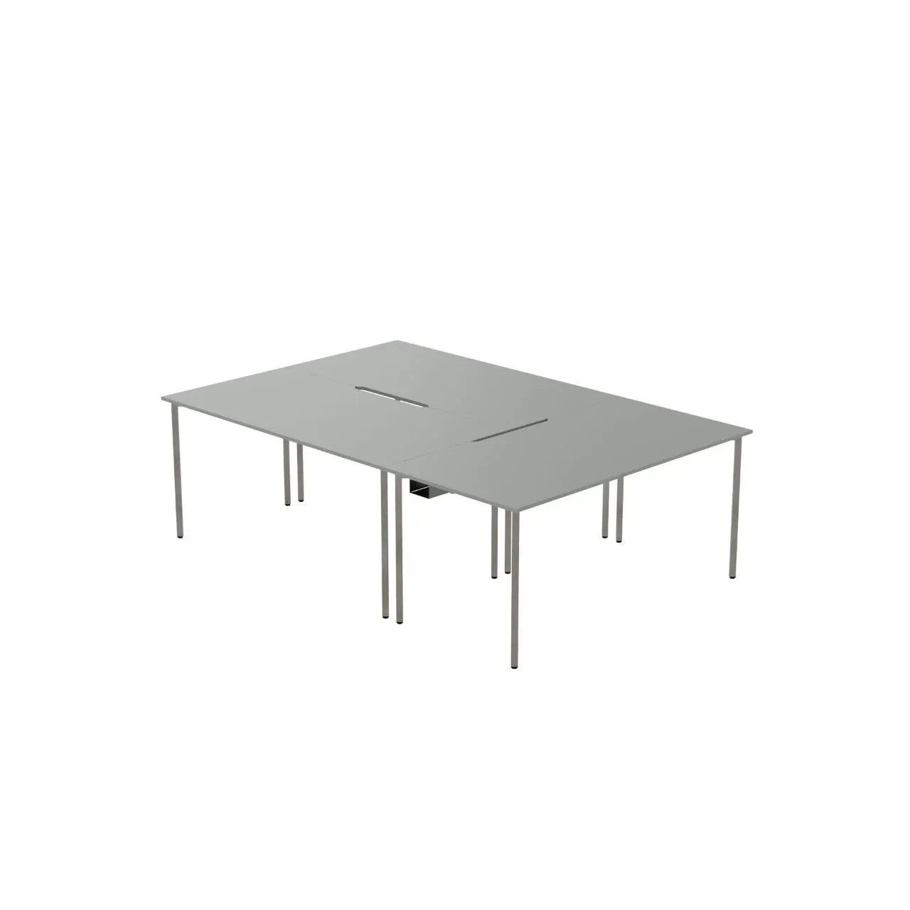 Recon desk building agile 3-person configuration showing modular expansion