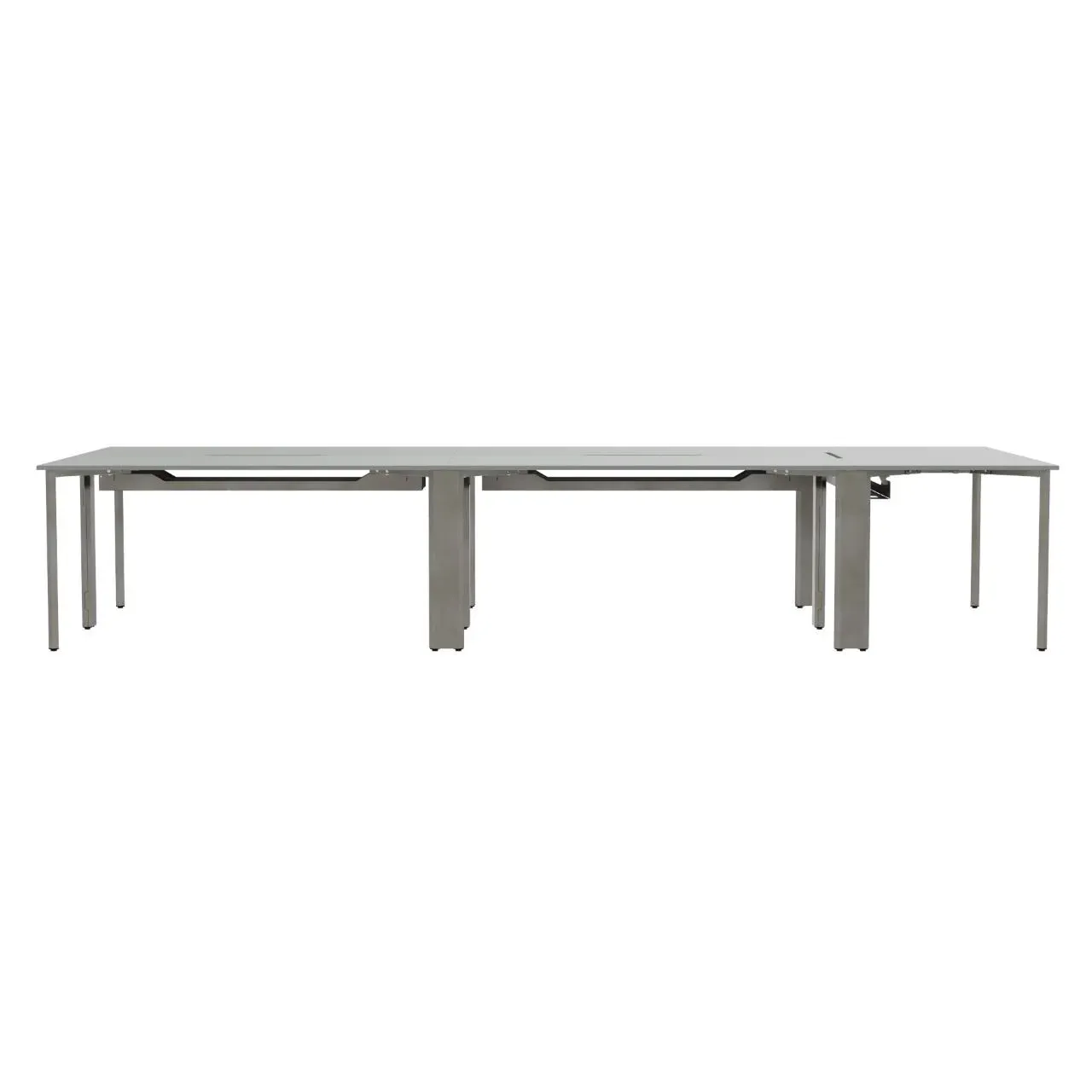 Recon desk 5-person configuration side view