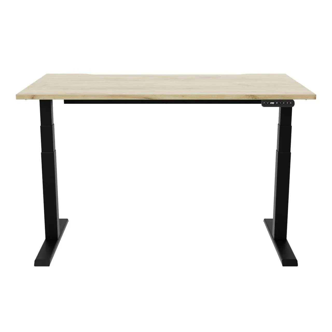 A R!se commercial sit-stand desk shown in a raised position